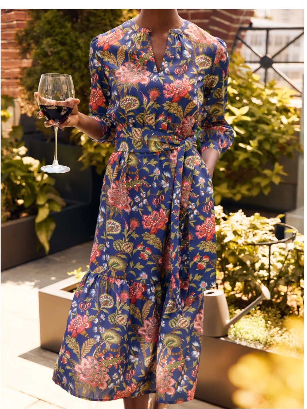J. McLaughlin Cerina Dress in Baroque Bloom Medium